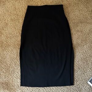 Abercrombie and Fitch Black Skirt with double slits